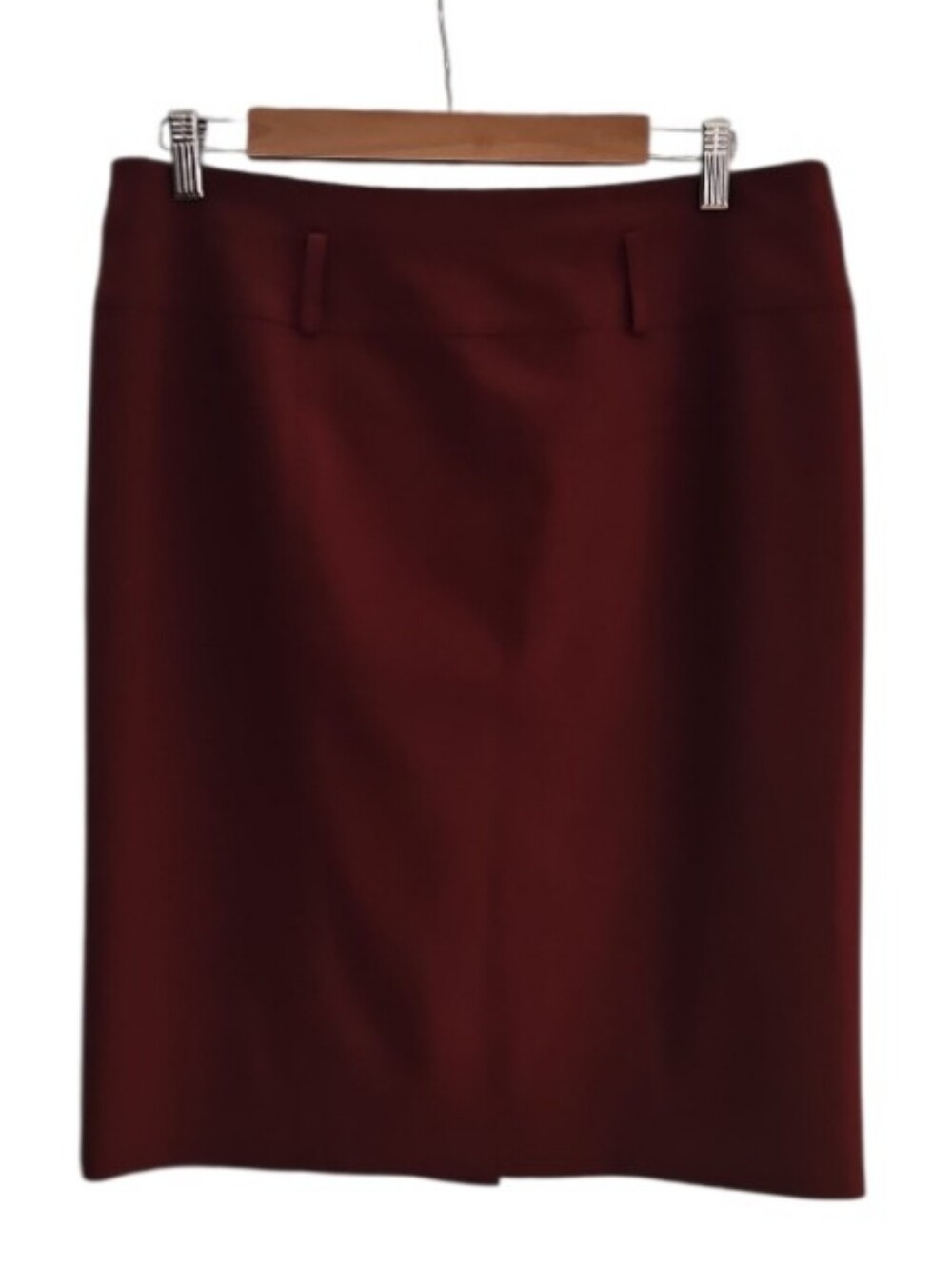Worth New York Wool Pencil Skirt Women’s 10 Rust Red Career Quiet Luxury